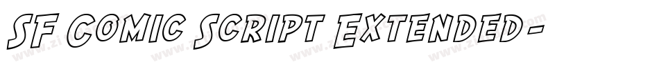 SF Comic Script Extended字体转换